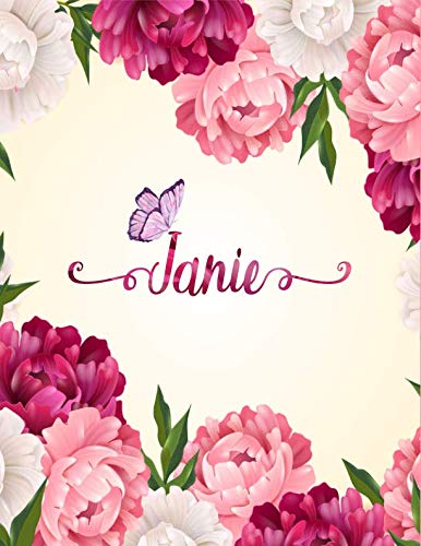 Janie: Personalized Name Notebook/Journal Perfect Gift For Women & Girls 100 Pages A4