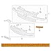 Koolzap Compatible with 03-07 Silverado Truck Front Grille Trim Grill Molding Left & Right Side SET PAIR