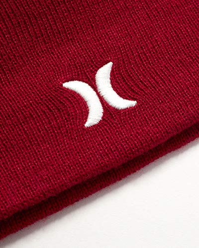 Image of Hurley Mens Beanie Icon Staples Lightweight Winter Hat | Lightweight Classic Loose Knit Fabric Delivers All-Day Warmth and Comfort for Casual Wear, Skiing or Snowboarding
