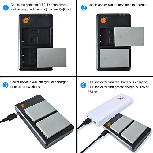 Batterie PS-BLS5 avec chargeur double pour Olympus Om-D E-M10 - 2
