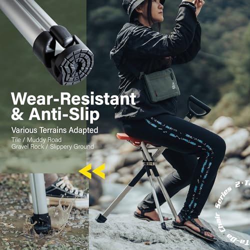 Image of STEP2GOLD Rubber Feet Replacement Kit for Ta-Da Chair Series 2, Series 2 PRO & Series 2 PRO MAX, Non-Slip Foot Cover, Foot Pad - Black