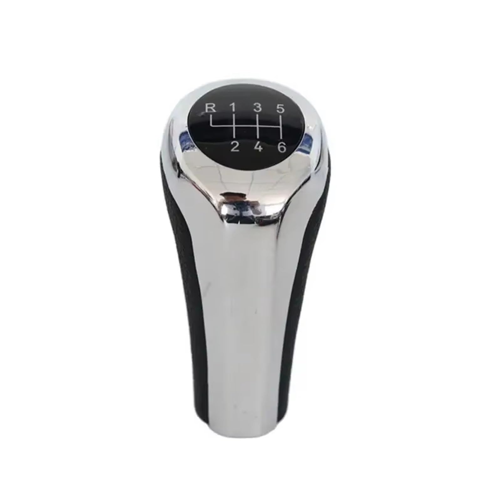 Ouvecr 6 Speed Chrome Car Shift Gear Knob Handle For Bmw For E90 /91/92 /93/30/32/34 /36/38 /39/46 /53/60 /63/83 /84/87 Car 5 6 Speed Gear Shift Knob Gear Shift Cover(6 Speed Chrome)