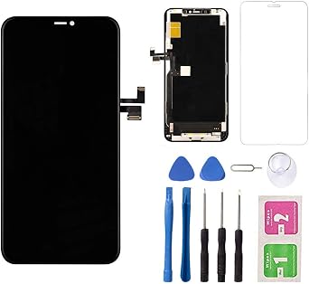 for iPhone 11 Pro Max LCD Screen Replacement Screen Touch LCD Display Digitizer Assembly Touch Screen and Frame, Repair Tool Kit with Tempered Glass 11 Pro Max LCD