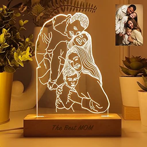 Transparent Gift Lámpara Personalizada con Foto Ilustrada. Regalos Personalizados con Foto. Regalos Originales para Mujer, Hombre. Regalos Originales Familia, Amigos, Pareja. Placa Metacrilato Luz LED | Ya disponible en tu tienda friki favorita! En mundofriki.es!
