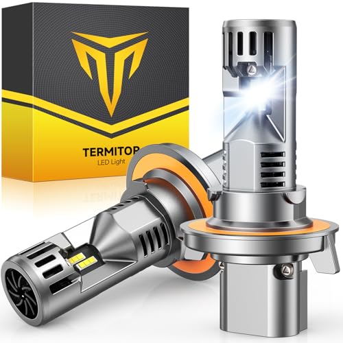 Termitor H13/9008 Light Bulbs, 1200% 80000 Luminance Enhancement, Direct Plug-and-Play Installation, Extended Service Life, Flicker-Free Operation, 99%+ Vehicle Compatibility, Pack of 2