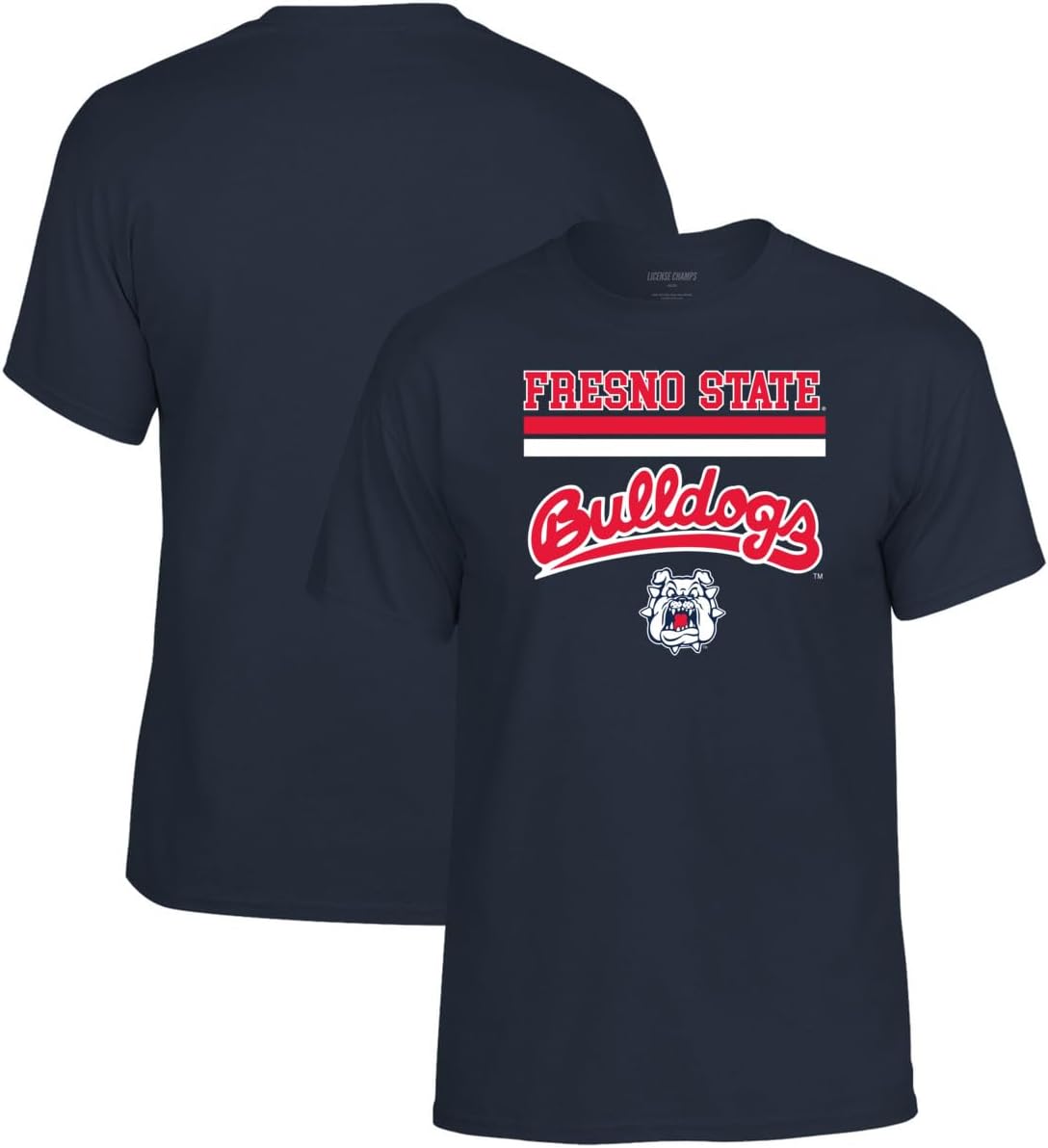 Cotton T-Shirt | Official NCAA College Merchandise | Mens Womens Adult Cotton | Tee with Team Bar Design