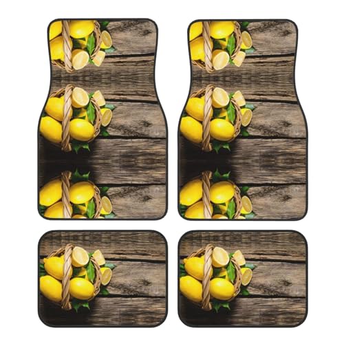 Tapis de sol voiture citron pour protéger la moquette contre l'usure et les taches