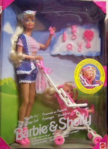 Mattel Strollin' Fun Barbie & Kelly miniatura 1