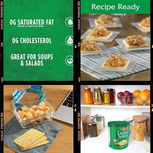Sodas Original Crackers (28 oz Pack Of 2 - With napkins) - Contains no saturated fat and no cholesterol - By Drinkolin