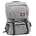 CampFeuer Sac à Dos avec Compartiment réfrigéré| Gris | Sac isolé de 20 litres pour Le Barbecue, Le Camping, la Plage et Les activités de Plein air