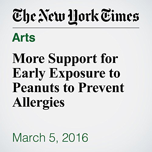 More Support for Early Exposure to Peanuts to Prevent Allergies cover art