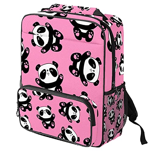 Sac à dos ordinateur portable avec imprimé ours et cœurs pour le travail et les loisirs