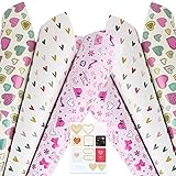 Paquete: 6 hojas de papel para envolver regalo, impresión de un lado. Y una hoja de las pegatinas para decoración.