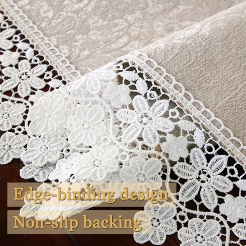 Chemin de table dentelle pour repas de famille et table basse - 7