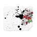Watercolor Ink Flower Peony Cleaning Cloth Screen Cleaner 2pcs Suede Fabric
