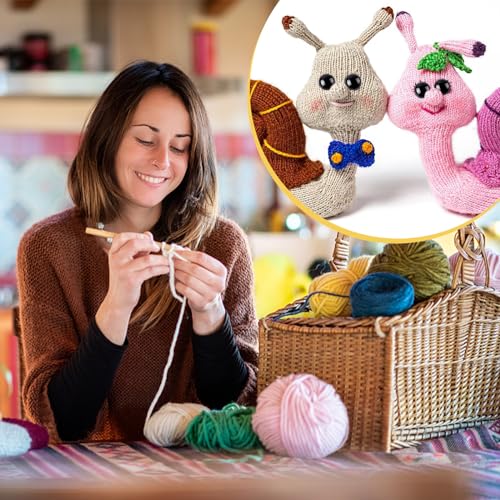 image for UPINS 600 Pieces 8MM Safety Eyes with Washers Black Plastic Safety Eye