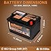 1AUTODEPOT BCI Group 94R Car Battery, 12V 80Ah Size H7 Automotive Battery Premium Maintenance Free AGM Batteries, 850CCA, 140RC