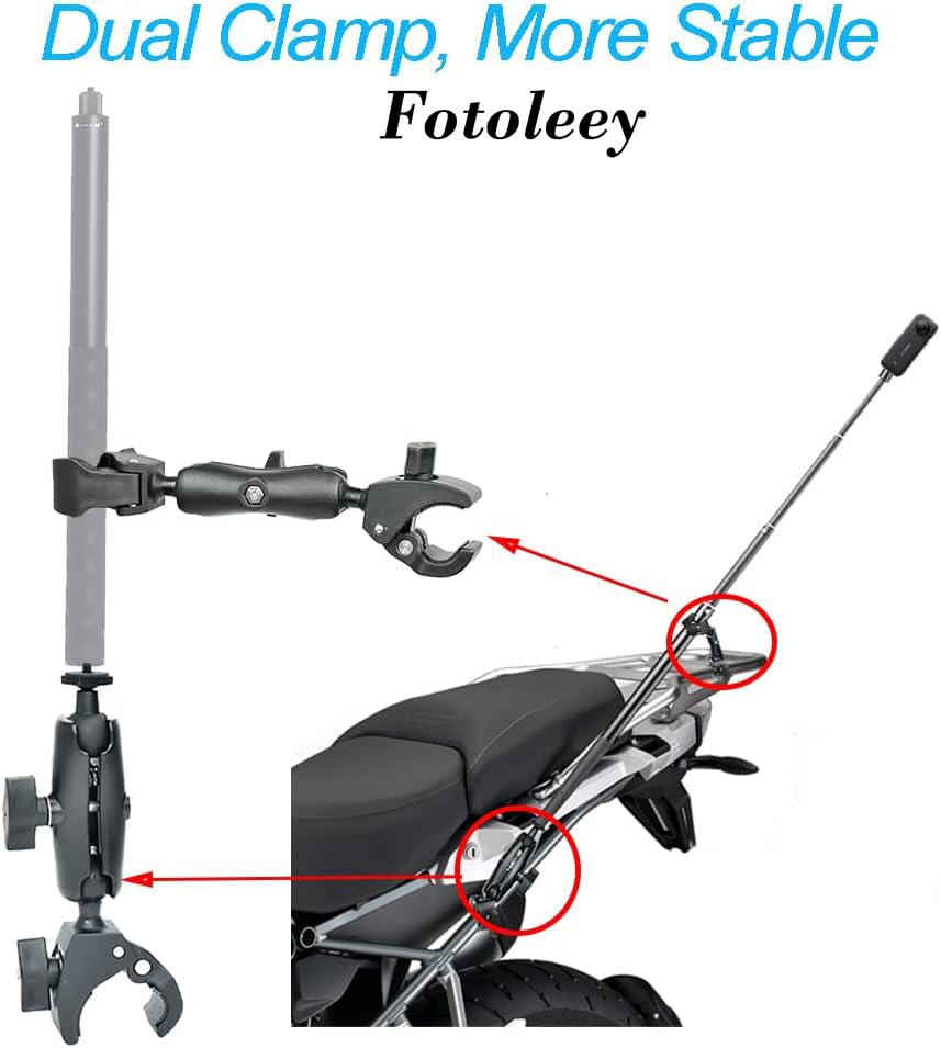Fotoleey Action Kamera Motorrad Mount Für Insta360 Produktbild-Vorschau 7