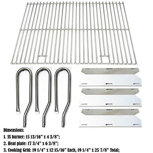 Direct store Parts Kit DG131 Replacement for Jenn Air Gas Grill 720-0336 Stainless Steel Burner, SS Heat Plates, Solid Stainless Steel Cooking Grid by Direct Store - Image 2