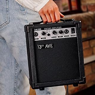 3rd Avenue Amplificateur 10 W pour Guitare avec Sortie Casque, Bouton de Distorsion et Contrôle Du Tone – Ampli Portable Compact pour Les Répétitions – Noir - Les Beatles, Paul McCartney, John Lennon, RIngo Starr, George Harrison 3rd Avenue Amplificateur 10 W pour Guitare avec Sortie Casque, Bouton de Distorsion et Contrôle Du Tone – Ampli Portable Compact pour Les Répétitions – Noir – Image 5