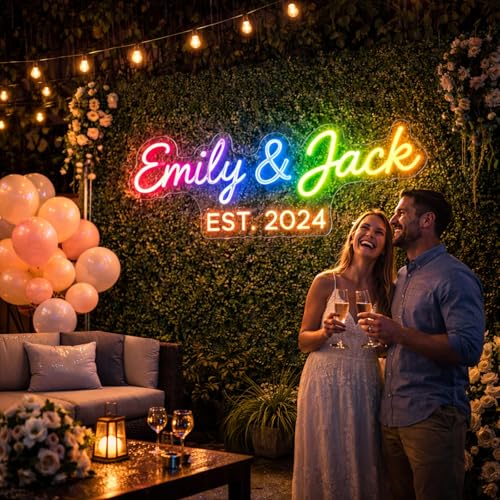 Image of Custom Outdoor Neon Sign, Waterproof LED Business Logo Sign for Stores