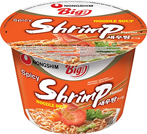 Nong Shim Instantnudeln Shrimp Big Bowl - Koreanische Ramen Suppe - schnelle Zubereitung - 115g Cover