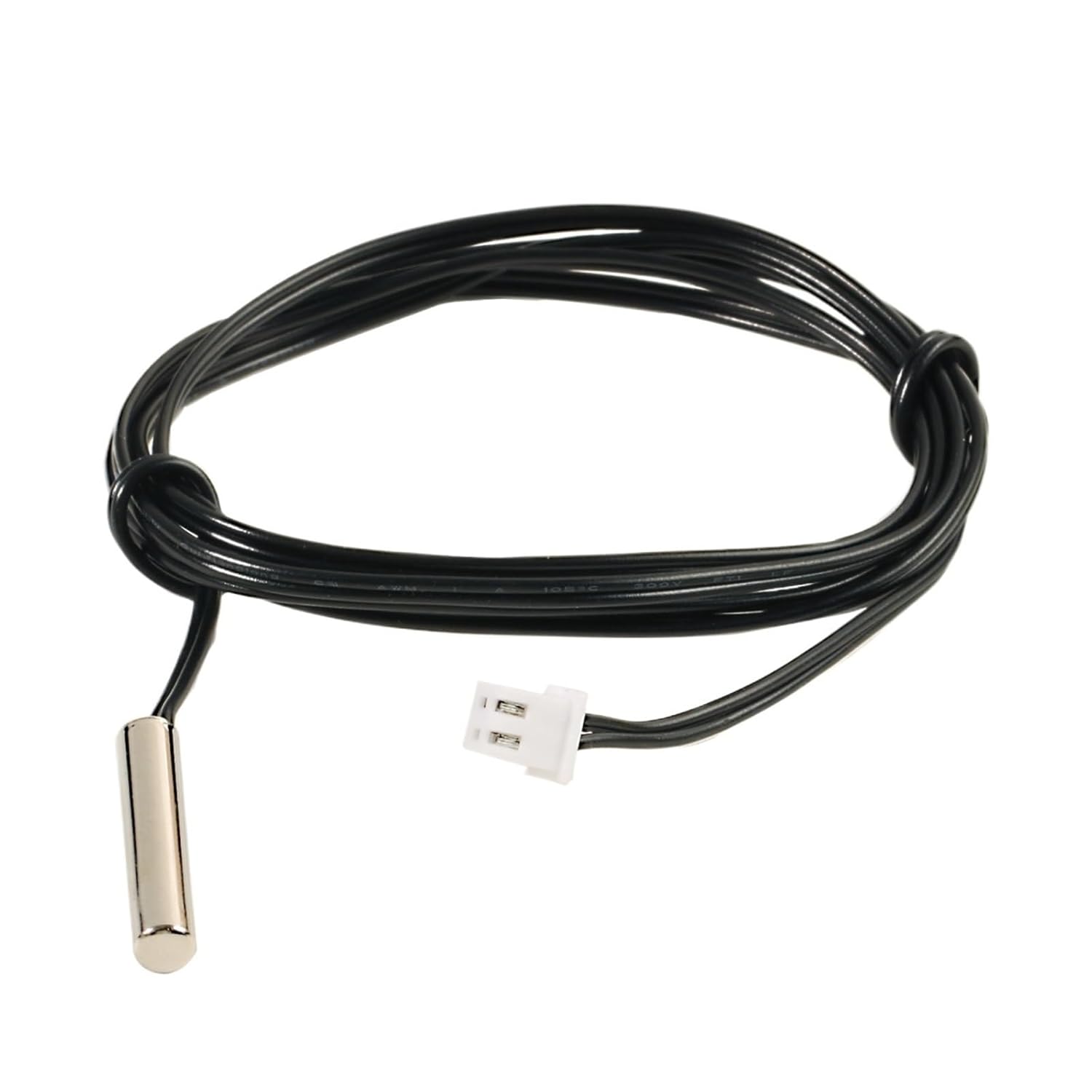 3950 NTC Thermistor Temperature Sensor Waterproof Probe Wire 10K 1m/2m/3m/5m W1209 W1401 X5.24-2P Cable(1M)