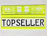 2 x Kennzeichenhalter NEON GELB Kennzeichenhalterung im Set Neu & OVP TOP ANGEBOT 2 x Kennzeichenhalter NEOn