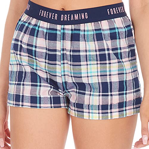 Forever Dreaming Ladies Women's Checked Lounge Shorts Pyjama Sleep Nightwear Bed