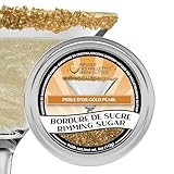 Brew Glitter - Gold Rimming Sugar (4oz, 1x Bar Tin) Cocktail Garnish for Mixed Drinks & Refreshments