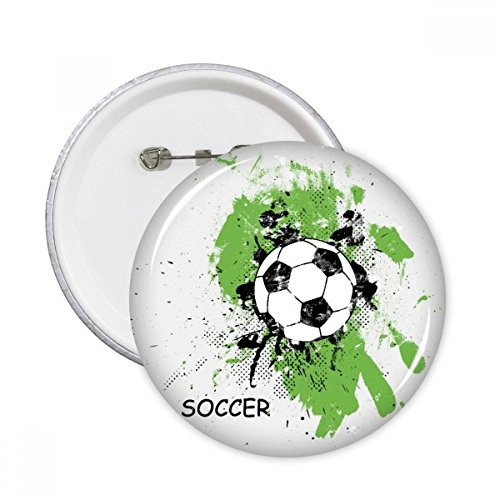 Badge bouton football multicolore DIYthinker idéal pour personnaliser un sac de sport enfant