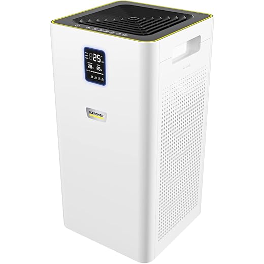 KARCHER Air Purifier AF 50 for Home | 1076 sq.ft Coverage | Air Quality Display | H13 HEPA & activated Carbon Filter | Removes 99.99% Pathogens | Fine Dust | German Tech