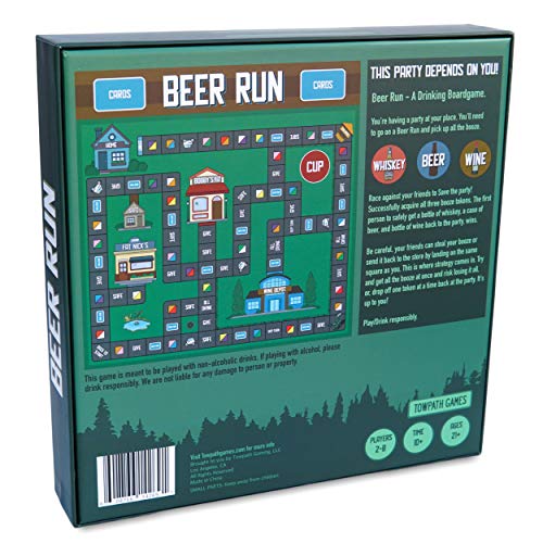 Image of Beer Run: Adult Drinking Board Game for Parties, Game Nights, and Pregames by Towpath Gaming