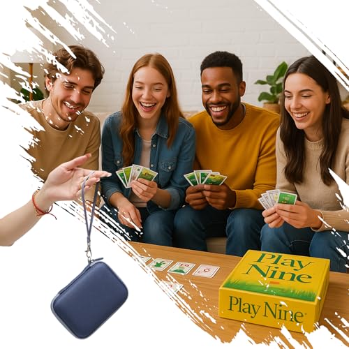 XANAD Étui pour 400+ Jeux de Cartes Pokémon, Skip Bo et Uno (Bleu) – vue 6