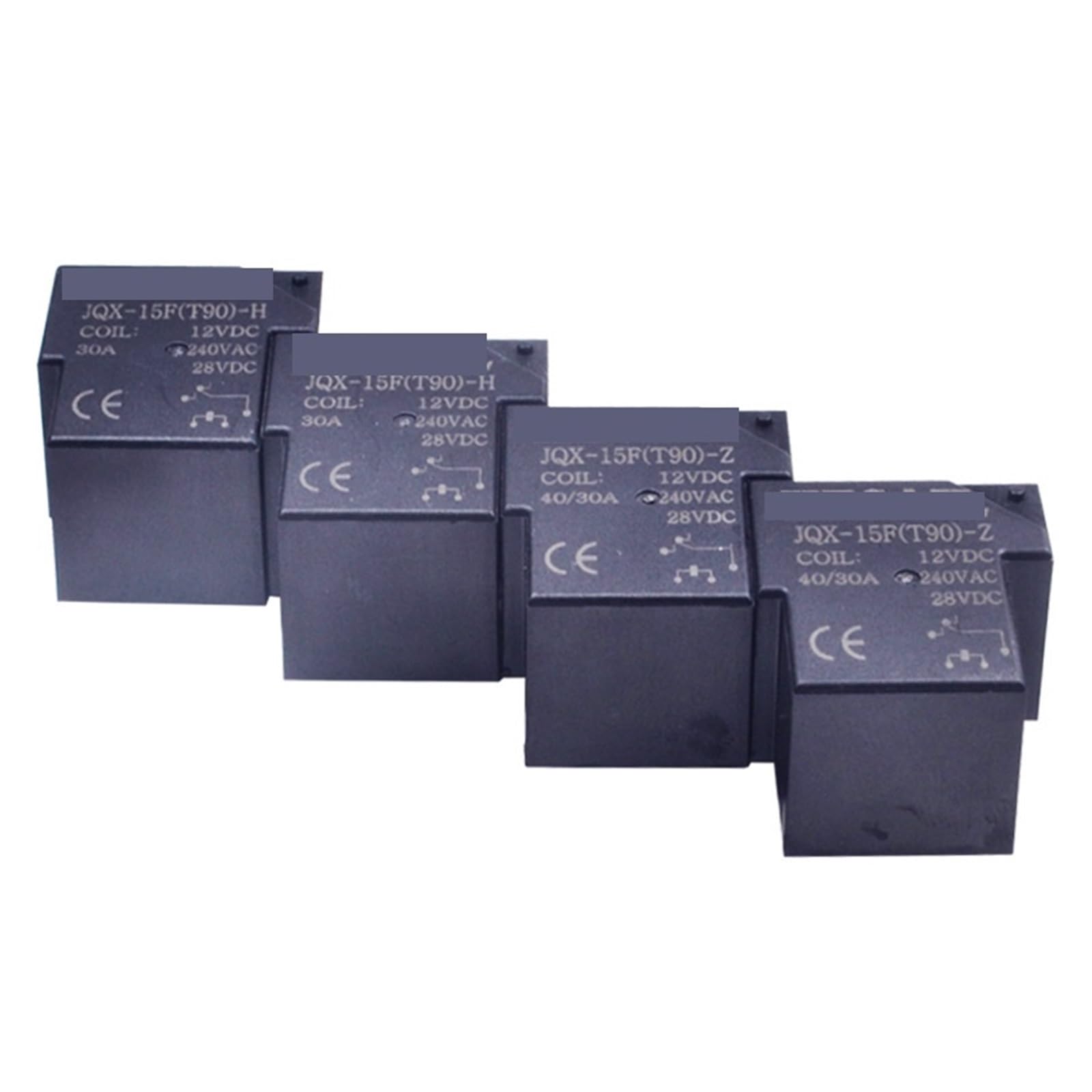 Relais 4 broches 12V 30A normalement ouvert pour conversion 5 broches auto - 2