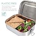 Navaris Fiambrera de Acero Inoxidable para Comida - Envase hermético con Separador...