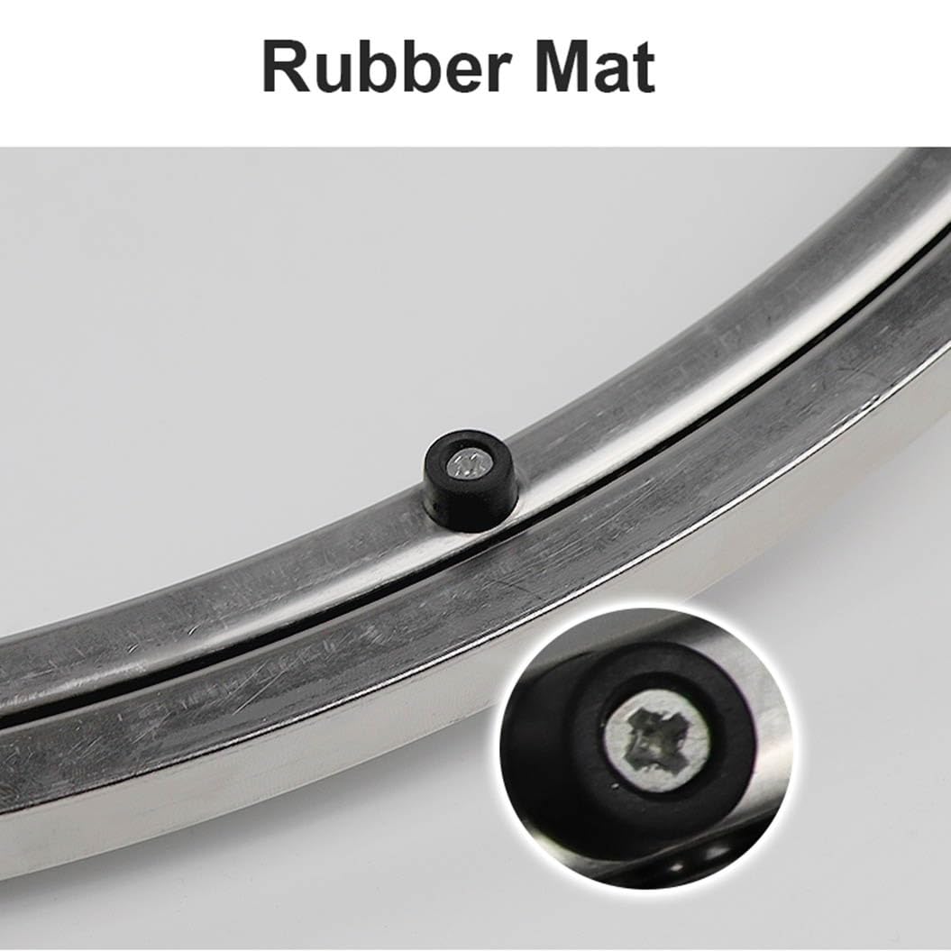 Cuscinetto in Alluminio Lazy Susan, Cuscinetto A Sfere per Giradischi, Hardware Giradischi, Piedini in Gomma Antiscivolo Facili da Installare, 400~800mm (Misurare : 70cm(27.6inch))