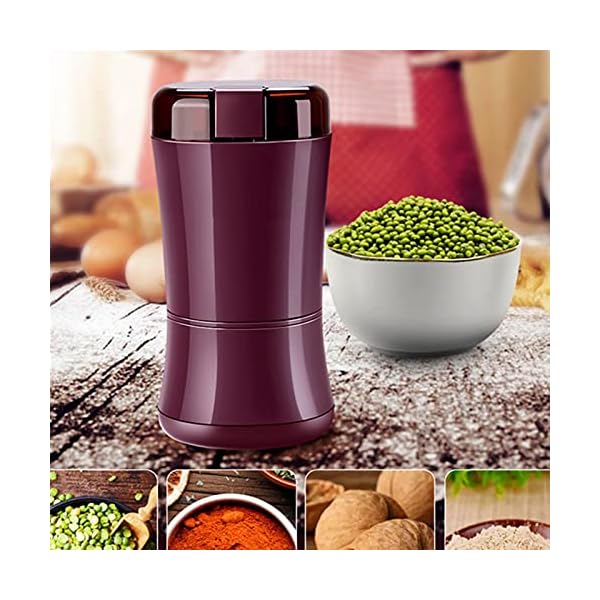 Starfisher Elektrische Kaffeemühle Getreidemühle Tragbare kleine Gewürzmühle mit Ersatzklinge Edelstahlklinge – Bild 3