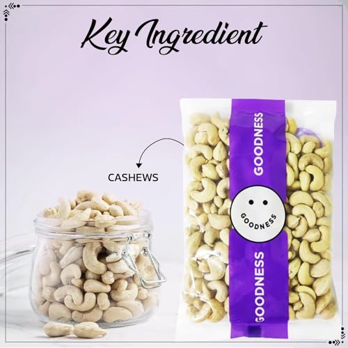 كاجو خام من جودنيس الإمارات | 1 كجم | غني بالزنك والمغنيسيوم | عالي في البروتين ومضادات الأكسدة | ألياف غذائية لنظام مناعي صحي ووجبات خفيفة صحية جاهزة للأكل | كاجو أبيض كامل