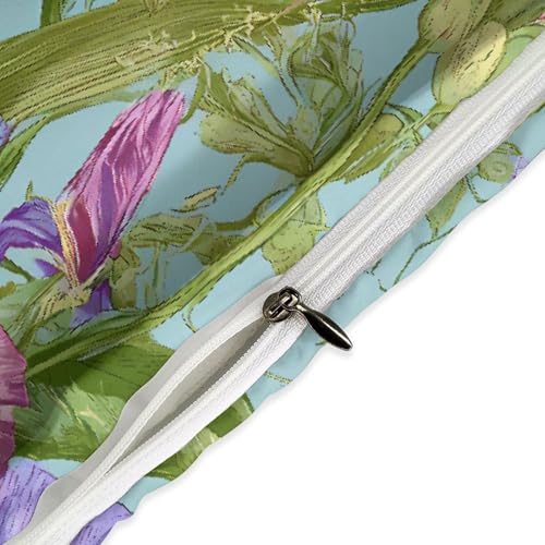 Housse de couette Iris anti-glissement avec fermeture éclair rapide - 5