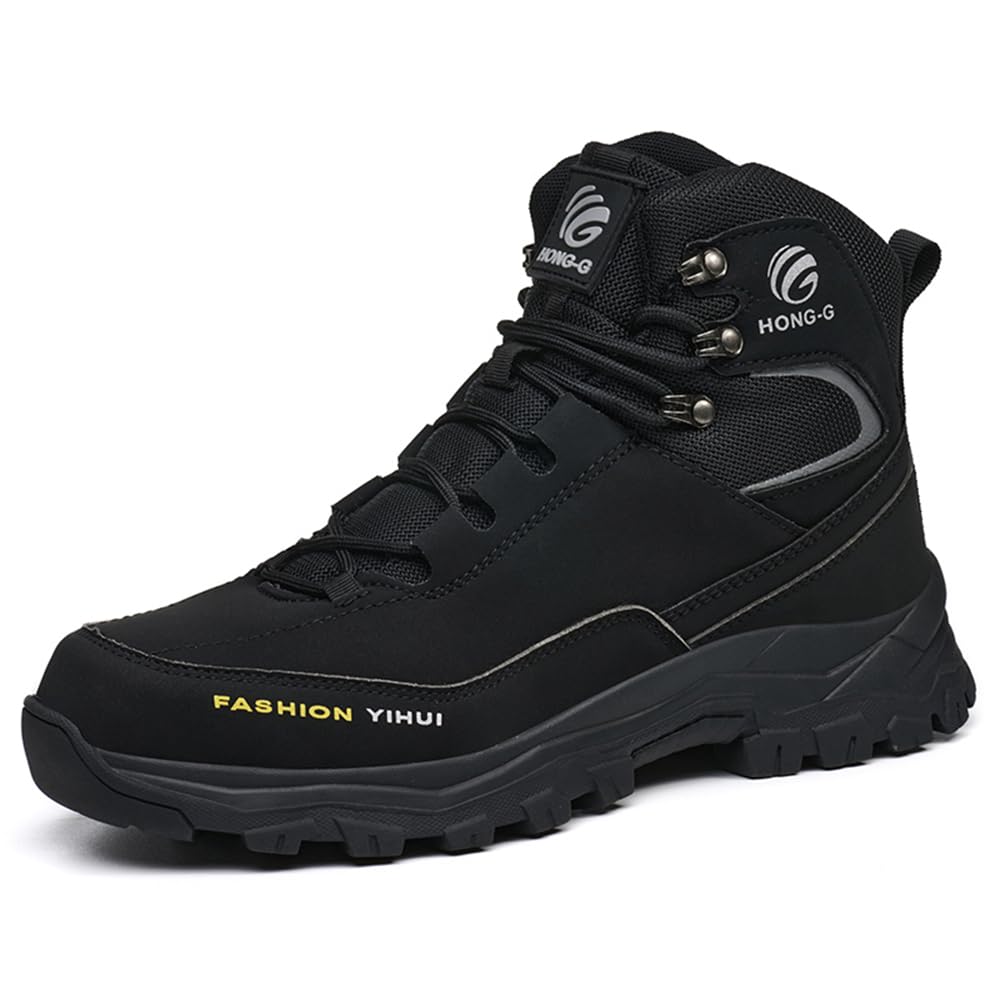 Sicherheitsschuhe Herren Damen S3 Leicht Wasserdicht Hoch Arbeitsschuhe rutschfest Sicherheitsstiefel mit Stahlkappen