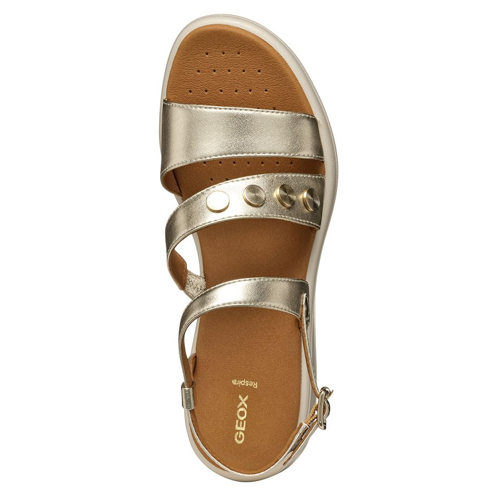Geox D Meliconia F Sandalia de cuñaMujer