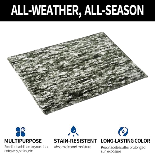 Image of Kuber Industries Door Mat | Multi Riyal Doormat | Microfiber Entrance Mat | Entry Doormat | Office Entrance Door Mat | Door Mat for Home | Door Mat for Living | Pack of 3 | Multi