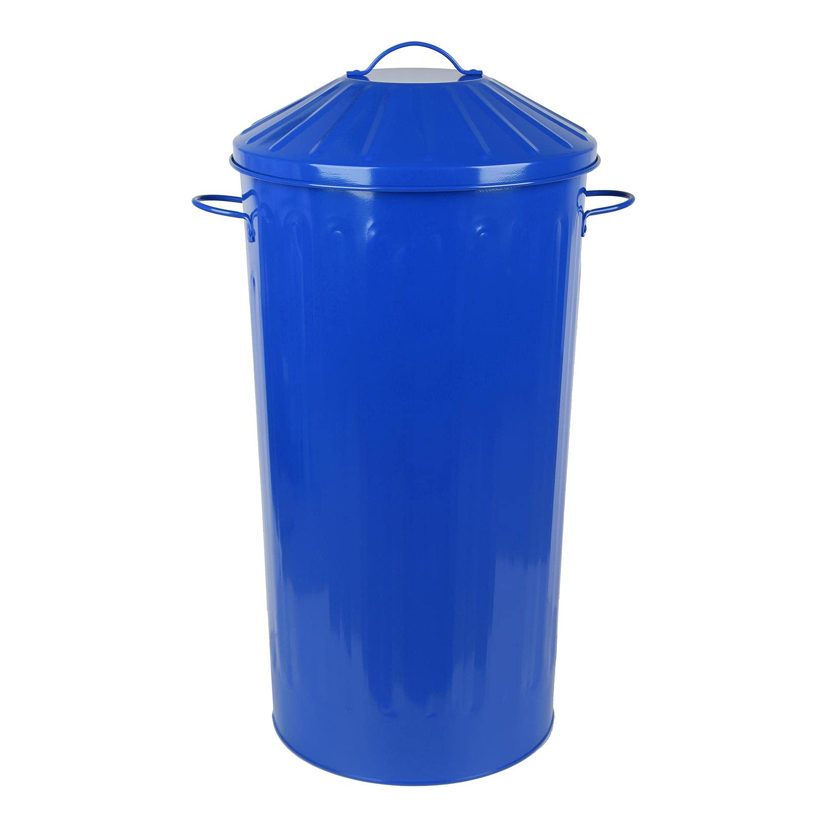 simpa 60L Colourful Vintage Style Metal Tapered Dustbins & Lids - Pink 62cm (H) x 38cm (Dia) — view 9