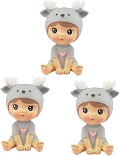 Abaodam 3 Peças Decoração De Carro Cupcake Guarnição De Carro Estatuetas De Noiva E Noivo Dança De Carro Balançando A Cabeça Enfeites De Bolo Festa Enfeite De Bolo Bolo Artesanato Em