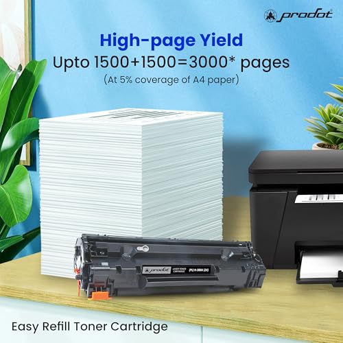 Image of ProDot 88A Toner Cartridge Easy Refill Combo Pack (1 Cartridge + 88A Toner Powder-70g) I Replaces HP CC388A Compatible with HP LaserJet P1007 /P1008 /P1106 /P1108 /M1136 MFP /1213nf MFP /1216n