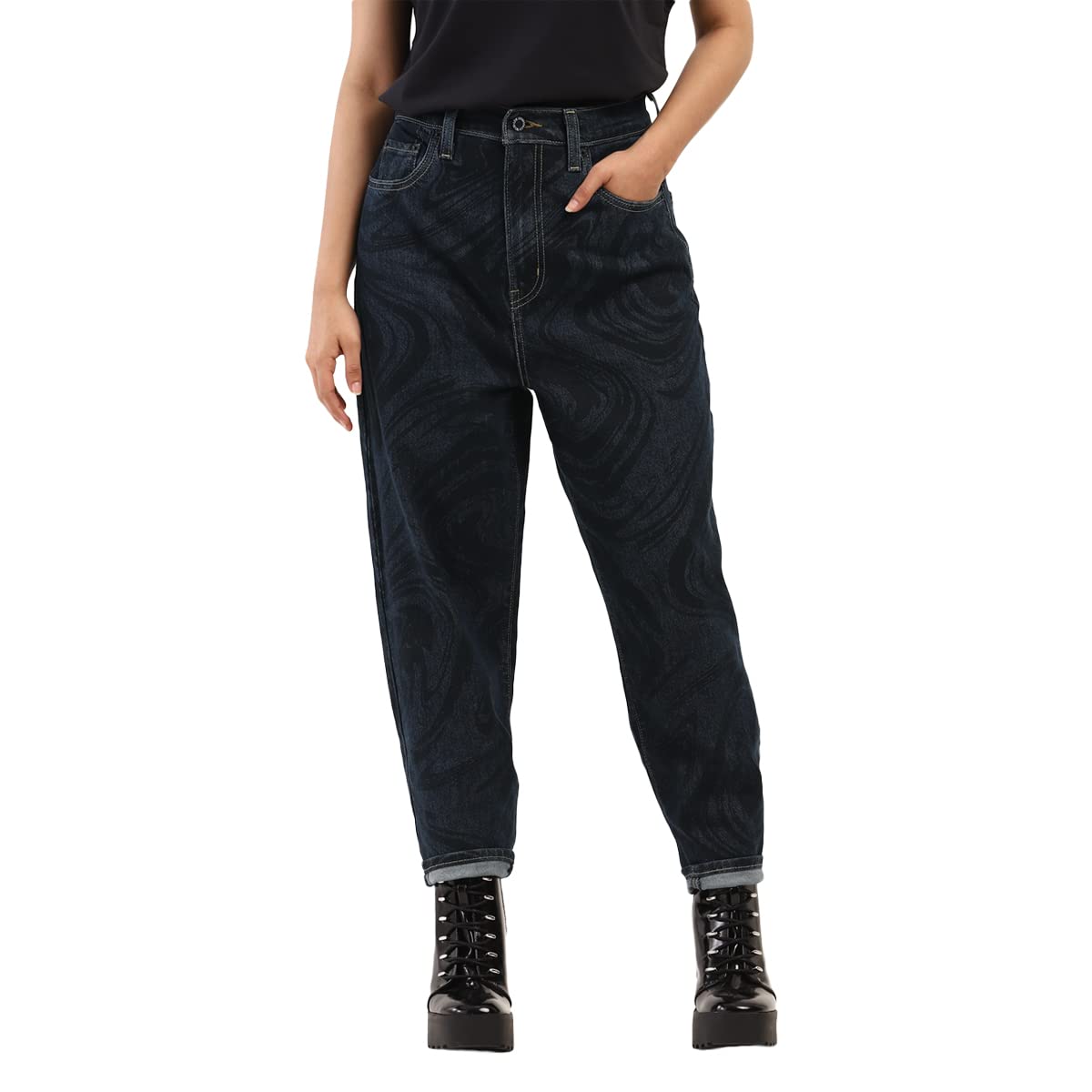 levi's Women's Mid Rise Straight Fit Jeans-picture-13