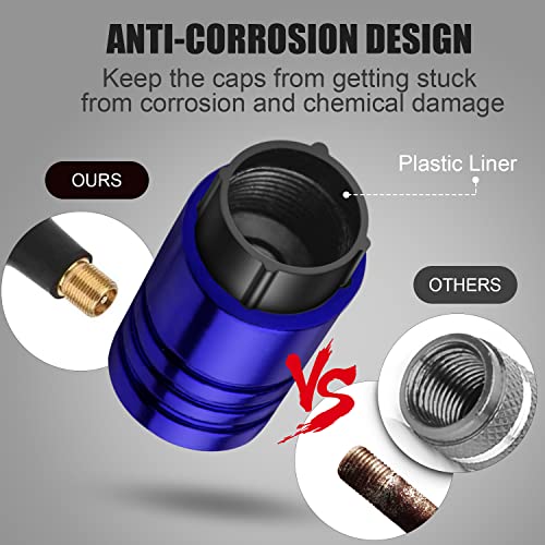 Tire Caps 4 Pack Stem Valve Caps For Tire Air Caps