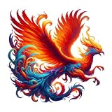 5.1' Personalized Red Bird Car Sticker for Surfboard Electric-Bicycle Bumper Waterproof Decoration