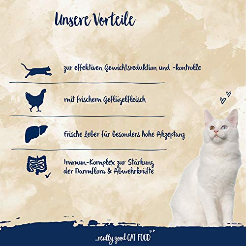 Sanabelle Light | Katzentrockenfutter mit vermindertem Energiergehalt für übergewichtige Katzen | 6 x 400 g